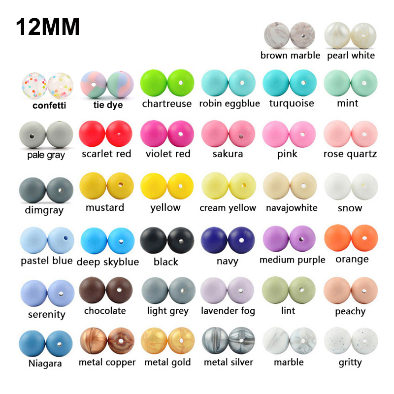 Loca 40 pçs 12mm contas de sil - Baby Products Toys avaliação e preço